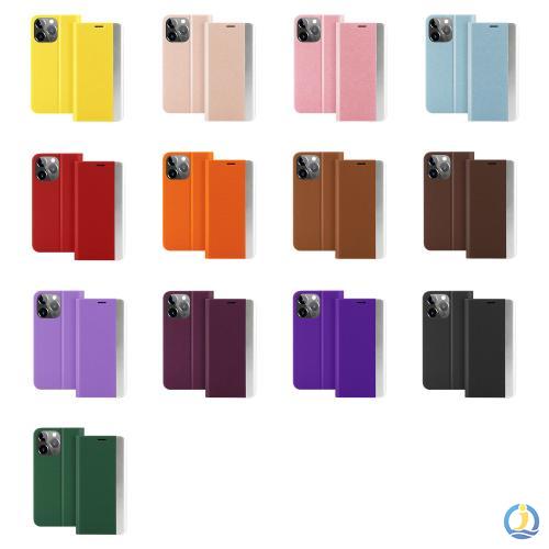 Flip spray-oil Soft Shockproof PU Leather Magnetic Phone Case