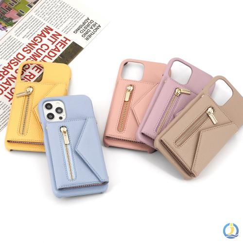 Zipper Wallet Purse Compatible with iPhone