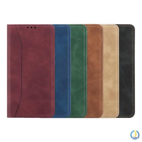 Leather Wallet Book Case Magnetic RFID Blocking Credit Card Holder Kickstand Shock Absorbing Case