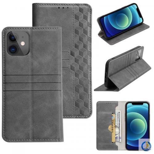 Fashionable Diamond-Shaped Drop-Proof and Shockproof Leather Phone case with Card Slot That Doubles as a Wallet 