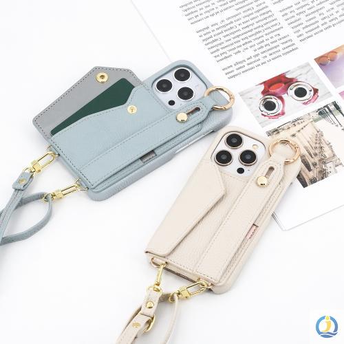 IPhone protective case, shoulder case with smartphone protective case, stand function, elegant design