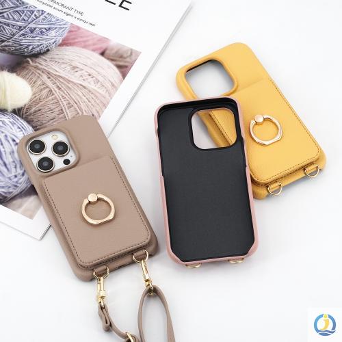 iPhone Case with Lanyard Ring Adjustable Portable Phone Necklace Cover Case  - 副本